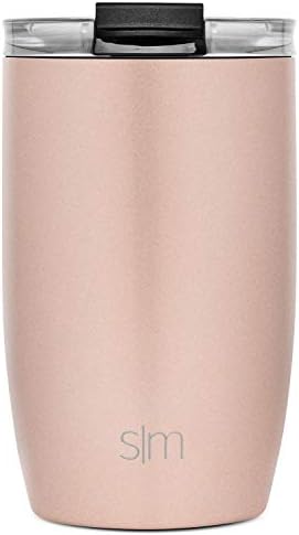 Simple Modern Travel Coffee Mug Tumbler with Flip Lid | Reusable Insulated Stainless Steel Cold Brew Iced Coffee Cup Thermos | Gifts for Women Men Him Her | Voyager Collection | 12oz | Rose Gold - Image 4