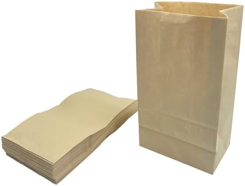Kitchen Food Waste Bags, Compostable Paper Garbage Bag, Recycling Paper Trash Bag for Dry Rubbish, Plastic Free (50 Count (Pack of 1)) by KAIHENG