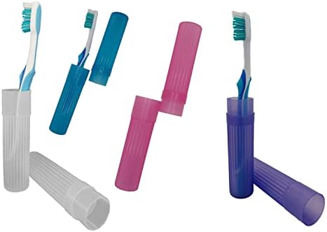 American Comb Toothbrush Holder (Blue,Pink,White,Purple) Made in USA, with Ventilation Holes, for Toothbrush Covers, Toothbrush Holder, Toothbrush Soft, Durable Design, Hygienic Bathroom Accessory by AmericanComb