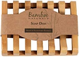 Bamboo Naturals Bar Soap Dish for Sink or Shower, Odor Resistant Tray, Sustainable Bamboo Wood Holder, Great for Bathrooms and Kitchens by Bamboo+Naturals