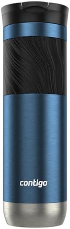 Contigo Byron 2.0 Stainless Steel Travel mug with Snapseal Lid and Grip, 24oz, Blueberry, BPA Free and Leak Proof by Unknown