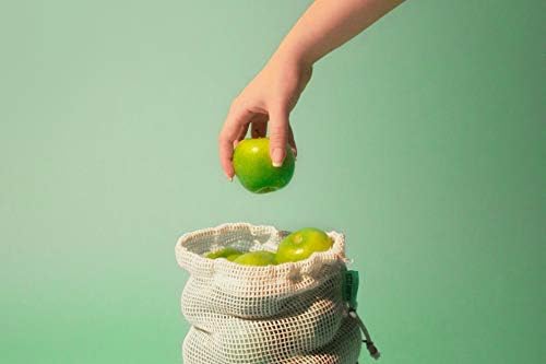 ECO ROOTS Reusable Produce Bags, Washable Cotton Mesh Produce Bags, 9 Pack - Image 7