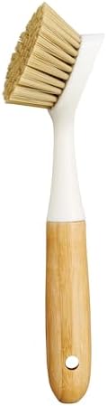 HIC Kitchen Dish Scrubbing Brush, Bamboo with Non-Scratch Bristles - Image 6