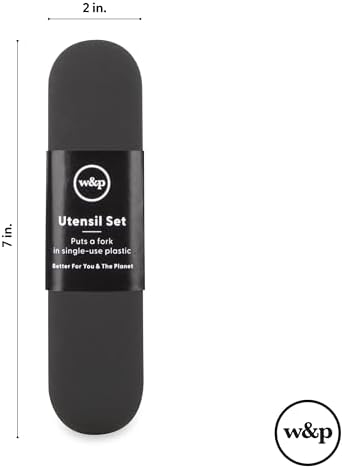 W&P Porter Stainless Steel Utensils with Silicone Carrying Case | Cream | Spoon, Fork & Knife for Meals on the Go | Portable and Compact Set - Image 6