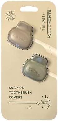 Haven Toothbrush Cover - Fits Electronic and Manual Toothbrushes - Toothbrush Case Holder for Travel - Set of Two Tooth Brush Cap Protectors (Sand & Terra) - Image 4