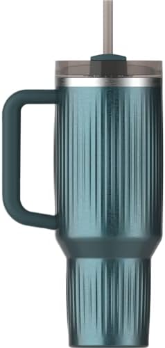 STANLEY Quencher H2.0 Tumbler with Handle and Straw 40 oz | Flowstate 3-Position Lid | Cup Holder Compatible for Travel | Insulated Stainless Steel Cup | BPA-Free | Fluted Marina Shine - Image 3