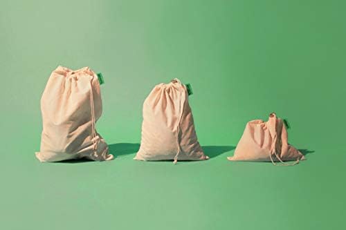ECO ROOTS Reusable Produce Bags, Washable Cotton Mesh Produce Bags, 9 Pack - Image 4