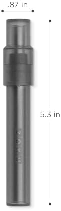 ZOKU Jumbo Reusable Straw – Wide Silicone Straw for Boba Tea, Bubble Tea, Smoothies & Slushies – Durable, Flexible, Dishwasher Safe – Charcoal - Image 3