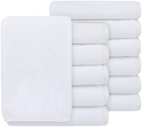 SINLAND Microfiber Facial Cloths Fast Drying Washcloth 12inch x 12inch Absorbent Face Wash Cloth Soft Makeup Remover Cloths by SINLAND