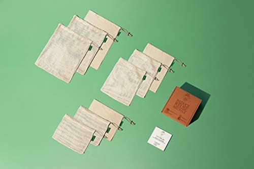 ECO ROOTS Reusable Produce Bags, Washable Cotton Mesh Produce Bags, 9 Pack - Image 6