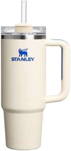 STANLEY Quencher H2.0 Flow State Tumbler, 30 oz, Cream Royal by Unknown