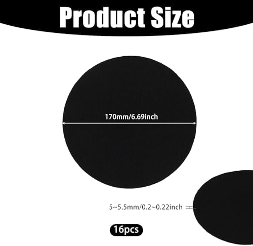 16Pcs Charcoal Filters for Compost Bucket 6.7 Inch Round Activated Carbon Replacement Filters for Kitchen Countertop Compost Bin Home Indoor Odor Control Refill Accessories - Image 2