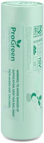 Compostable Trash Bags 2.6 Gallon, 100 Count, Extra Thick 0.71 Mil, Small Compost Kitchen Bin Bags, Food Scraps Yard Waste Bags, Compost ASTM D6400 BPI and TÜV AUSTRIA Certified. - Image 4