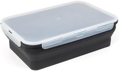XL Collapsible Marinating Container,Large-Capacity Grill Accessory Perfect For Bbqs And Parties,Marinade And Brining Prep, Collapsible Silicone Food Storage Containers Set With Lid(10L/2.64Gallon) by SiliseaDirect