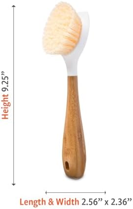 Full Circle Daily Dish Brush, Bamboo Handle Dish Brush for Kitchen - Image 6