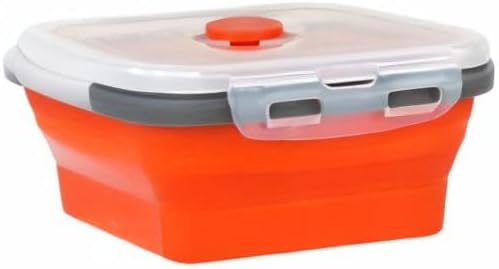 CARTINTS Set of 3 Collapsible Food Storage Containers Collapsible Silicone Bowls, Silicone Lunch Containers with Airtight Lids, Microwave and Freezer Safe, 500ml - Image 7