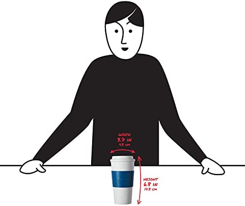 Copco Acadia 16 oz Travel Mug - Insulated Reusable Coffee Tumbler with Double-Walled Plastic, Leak-Proof Lid, BPA-Free - Portable Mug for Hot & Cold Drinks, Cup Holder Friendly (Blue) - Image 3