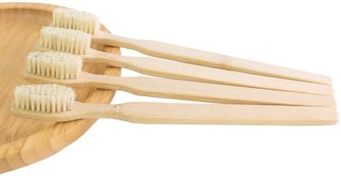 Bamboo Toothbrushes, Boar Bristle Toothbrush, Biodegradable Natural Bamboo Wooden Toothbrush (4) - Image 7