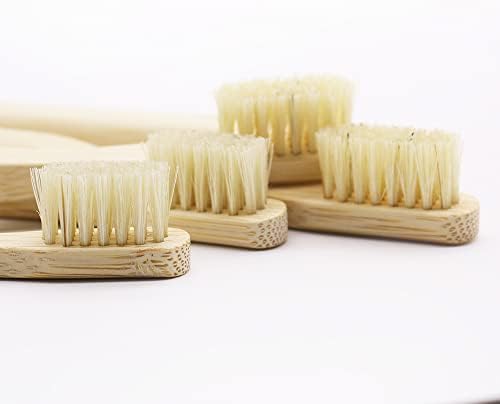 Gaia Guy Natural Bristle Bamboo Toothbrush Family Pack (NO Nylon - Boar Hair ONLY) - Totally Compostable & Biodegradable Boar Bristle and Bamboo Toothbrushes - Zero Waste - 4 Kids and 4 Adults - Image 5