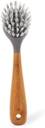 Full Circle Skillet Strong Cast Iron Bamboo Dish Brush and Scraper by Unknown