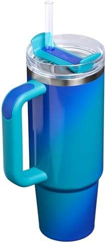 STANLEY Quencher H2.0 Flow State Tumbler, 30 oz, Sea Glass Aura - Image 3