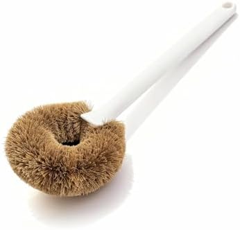 3-Piece Kitchen Brush Set - Plastic Handle Bottle Cleaners for Cups, Jars & Mugs (Wide Mouth) - Brown Bristle Scrubbers for Dish Washing (Not for Narrow-Neck Bottles) - Image 3