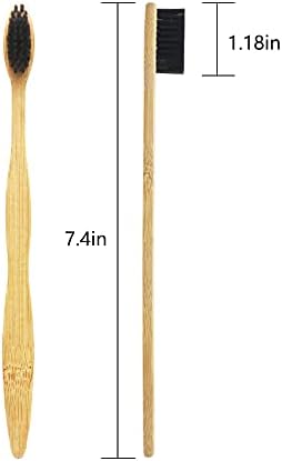 Bamboo Toothbrush Prepasted Disposable Toothbrsuh Soft Bristles Prepasted Toothbrush,Disposable Toothbrsuh (72 Pieces) - Image 2