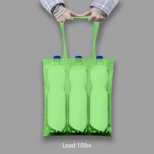 TOPDesign 6-Pack Economical 16"x15" Baby Green Cotton Tote Bags, Lightweight Medium Reusable Grocery Shopping Cloth Bags, Suitable for DIY, Advertising, Promotion, Gift, Activity - Image 6