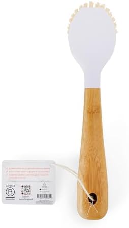 Full Circle Daily Dish Brush, Bamboo Grip & Strong Bristles for Pots & Pans - Image 2
