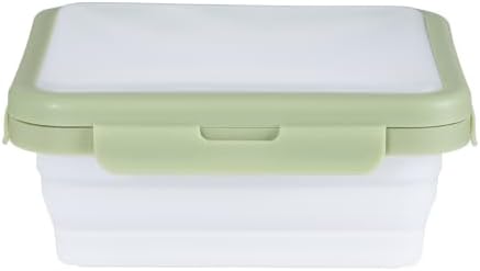 Reusable Silicone Food Storage Container with Lid Avocado Saver(6.5 cups/0.4 gal), Onion Keeper, Foldable Silicone Kitchen Organizers for Fridge by MageCrab