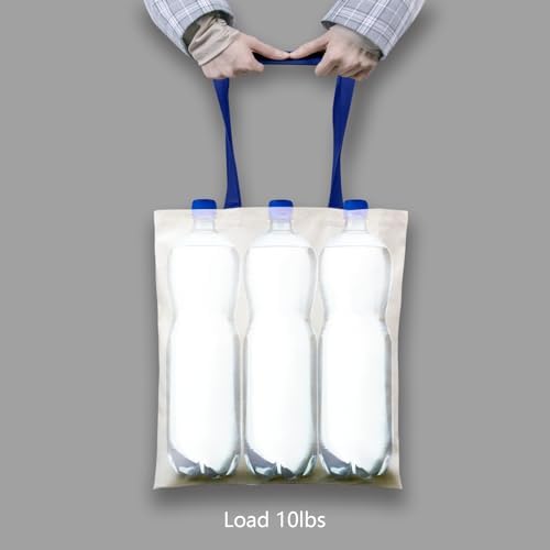 TOPDesign 12-Pack Economical 16"x15" Cotton Tote Bag, Lightweight Medium Reusable Grocery Shopping Cloth Bags, Suitable for DIY, Advertising, Promotion, Gift, Activity - Image 6