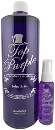 Jewelry and More Cleaner 32 Ounce Refill & 2 Ounce Spray Bottle by TopPurple