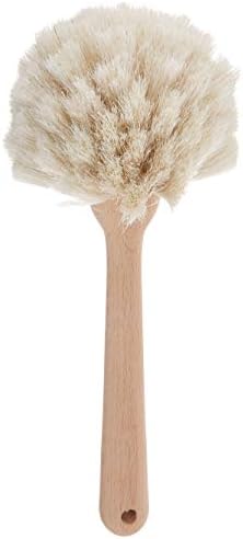 Fox Run Kitchen Brush, Natural Horsehair Fiber Dish and Glass Brush, 10" by foxrunbrands