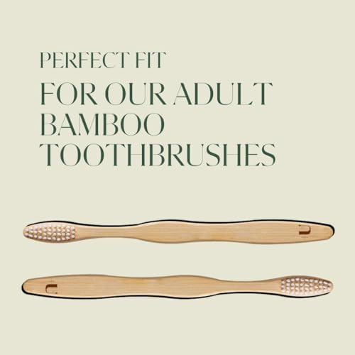 Plus Ultra Bamboo Travel Case for Adult Toothbrushes - Image 3