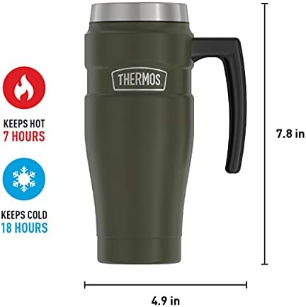 THERMOS Stainless King Vacuum-Insulated Travel Mug, 16 Ounce, Army Green (Pack of 4) - Image 6