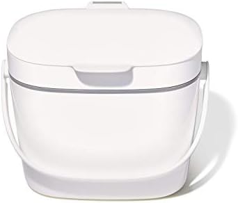 OXO Good Grips Easy-Clean Compost Bin, White, 1.75 Gal/6.62 L by Unknown
