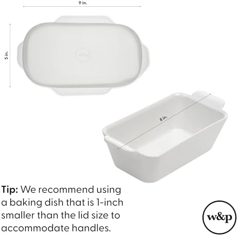 W&P Reusable Silicone Stretch Lid, Set of 3 – Casserole (9x13), Brownie (8x8), Loaf (5 x 9), Dishwasher Safe, Freezer Safe, LFGB/Premium Materials, Microwave Safe, Clear - Image 4