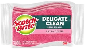 Scotch-Brite Delicate Clean Non-Scratch Scrub Sponge, 3 Pack by Scotch-Brite