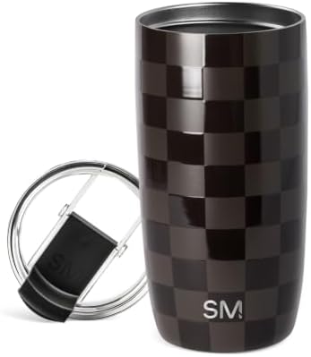 Simple Modern Travel Coffee Mug with Lid | 16oz | Checkered by SimpleModern