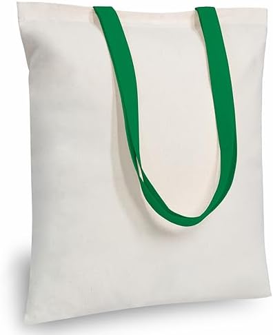 TOPDesign 24-Pack Economical 16"x15" Cotton Tote Bag, Lightweight Medium Reusable Grocery Shopping Cloth Bags, Suitable for DIY, Advertising, Promotion, Gift, Activity by TOPDesign