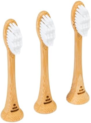 Better & Better Sonic Bamboo Electric Toothbrush Bundle | Additional Replacement Heads & Bamboo Travel Case Included. - Image 2