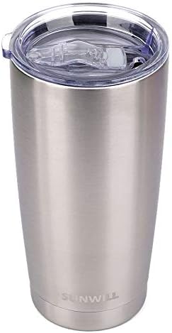 SUNWILL Coffee Tumbler, 20 oz Insulated Travel Mug Stainless Steel by SUNWILL