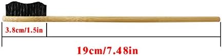 Super Hard Toothbrush Bamboo Toothbrush Large Brush Head Manual Toothbrsuh Hard Bristles Pack of 4 - Image 5