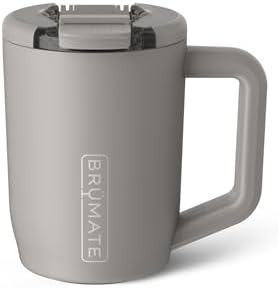 BrüMate Müv - 15oz 100% Leak Proof Insulated Coffee Mug with Handle & Lid - Stainless Steel Coffee Travel Mug - Double Walled Coffee Cup (Mocha) by Br%C3%BCMate