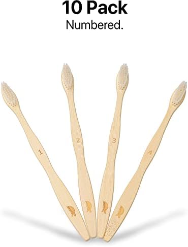Sea Turtle Plant-Based Bristles, Soft Bamboo Toothbrushes, Individually Sealed (10 Pack) - Image 5