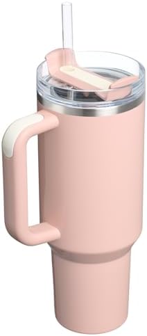 STANLEY Quencher H2.0 Flow State Tumbler, 40 oz, Peach Whip Gloss - Image 3