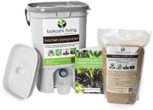 Premium Bokashi Composting Starter Kit (Includes 1 Bokashi Bin, 2.2lbs of Bokashi Bran and Full Instructions) by Unknown