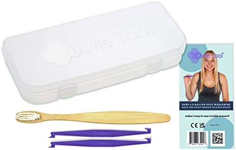 Outie Tool 2 in 1 Total Care Carry Case | Contains 1 Bamboo Toothbrush and 2 Clear Aligner Removers by OutieTool