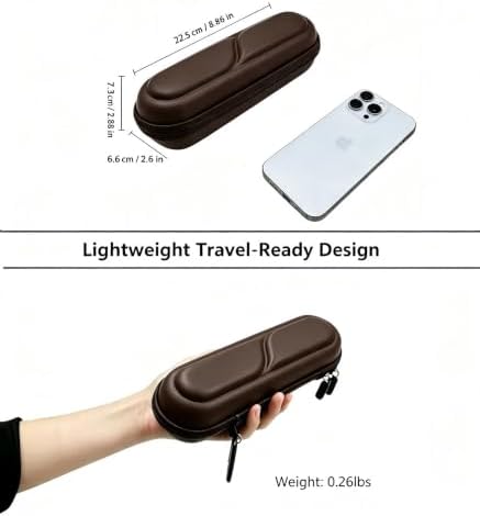 ProCase Toothbrush Travel Case for Oral-B/Oral-B Pro 1000 1500 5000 7000 7500 6000 9600/Philips Sonicare 4100 5100 1100 6100 5300 Oral-B iO Electric Toothbrush Portable Hard Container -Chocolate - Image 2