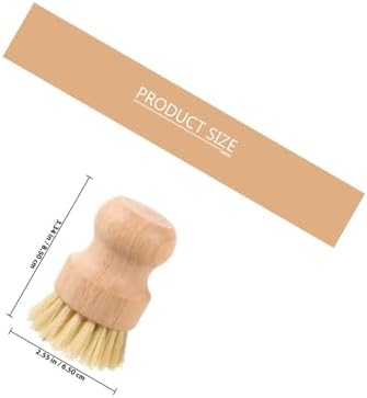 COLLBATH 2pcs Natural Fiber Kitchen Scrub Brush Set, Coconut and Fiber Pot Scrubber for Sink, Sturdy Natural Cleaning Brush for Dishes, Pans, and Household Use - Image 2